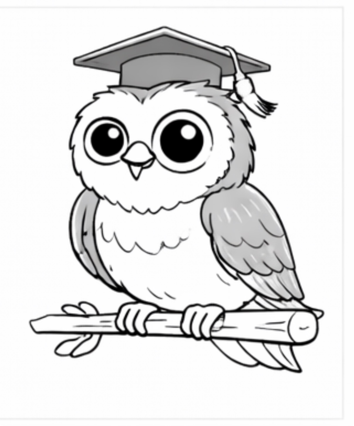 Owl in a Graduation Cap