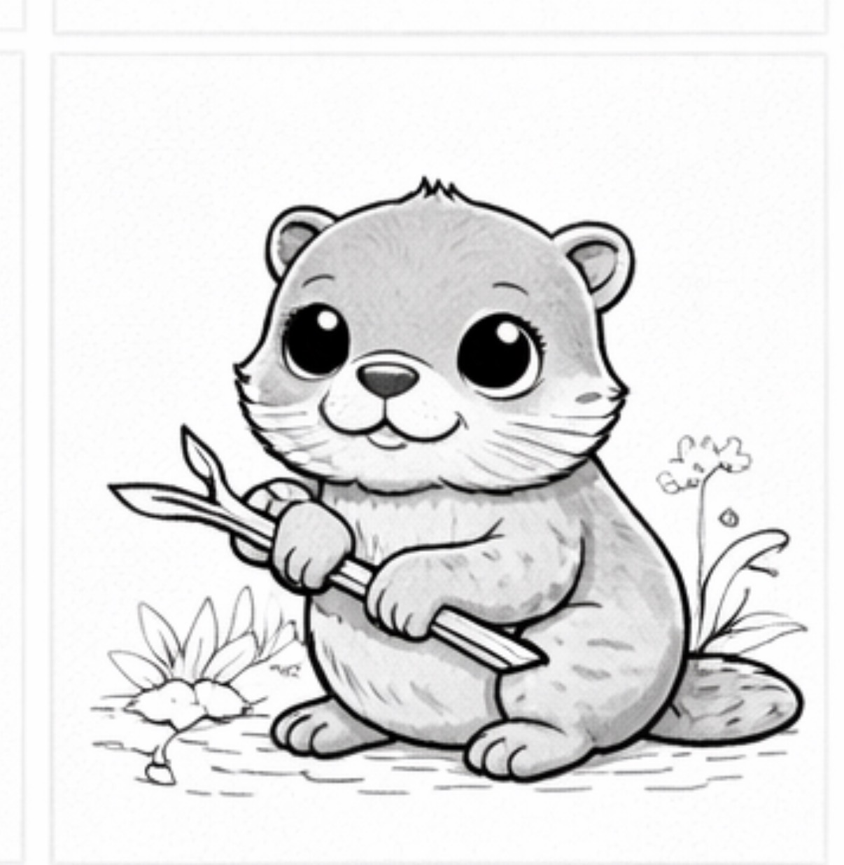 Otter with a Fish
