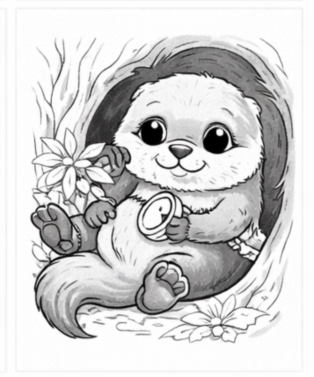 Sloth in a Tree Hollow