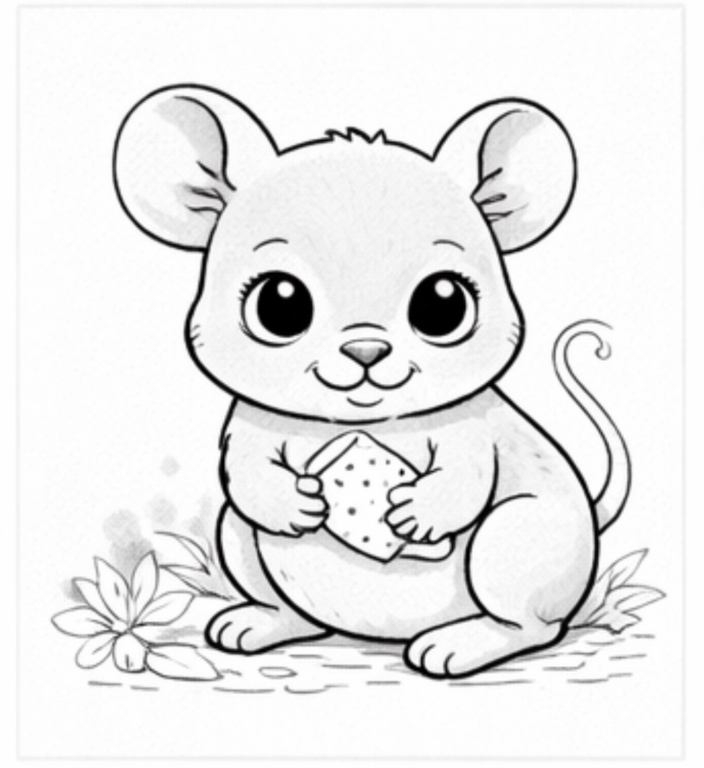 Mouse with a Flower
