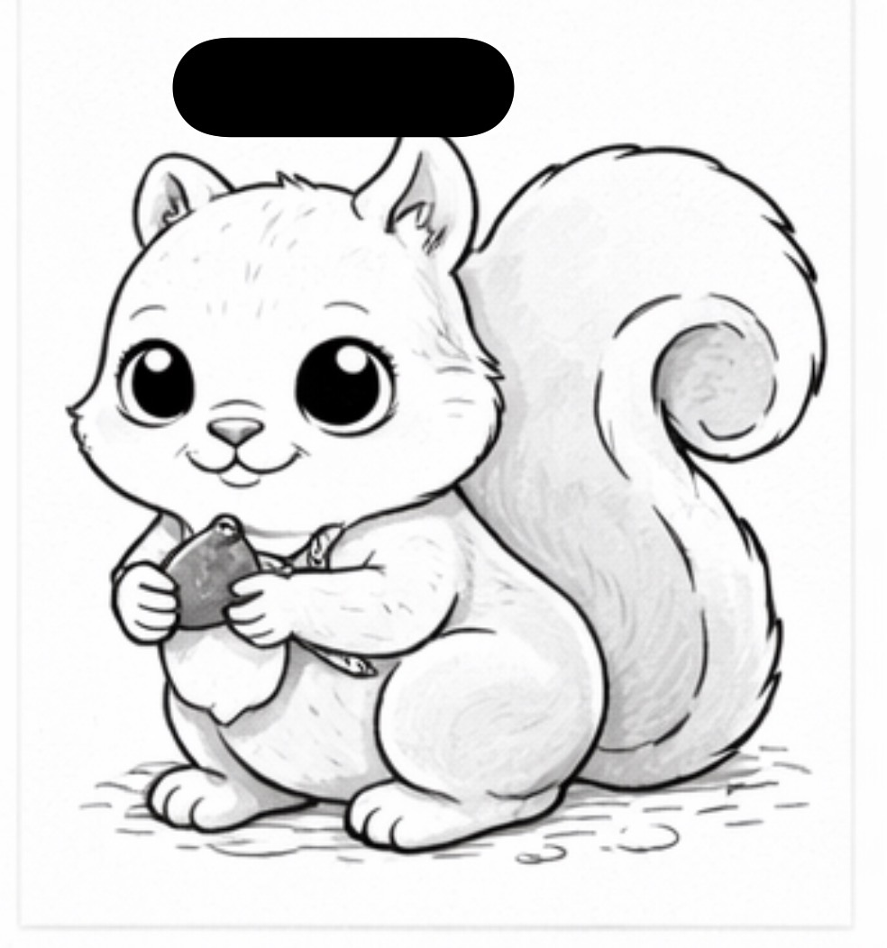 Squirrel Holding an Acorn