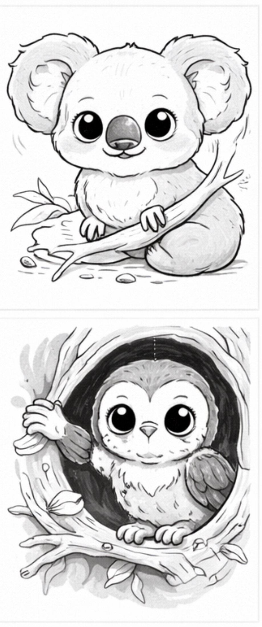 Koala and Owl Pair