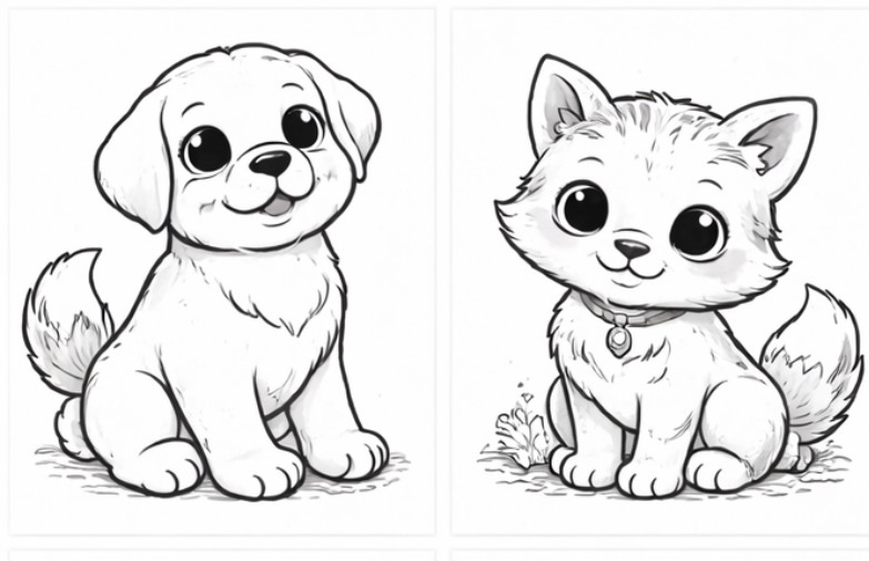 Puppy and Kitten Pair