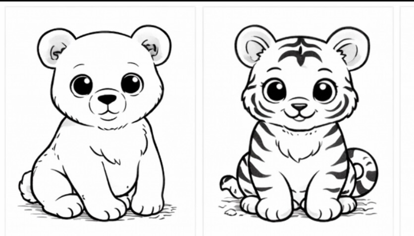 Bear and Tiger Cubs