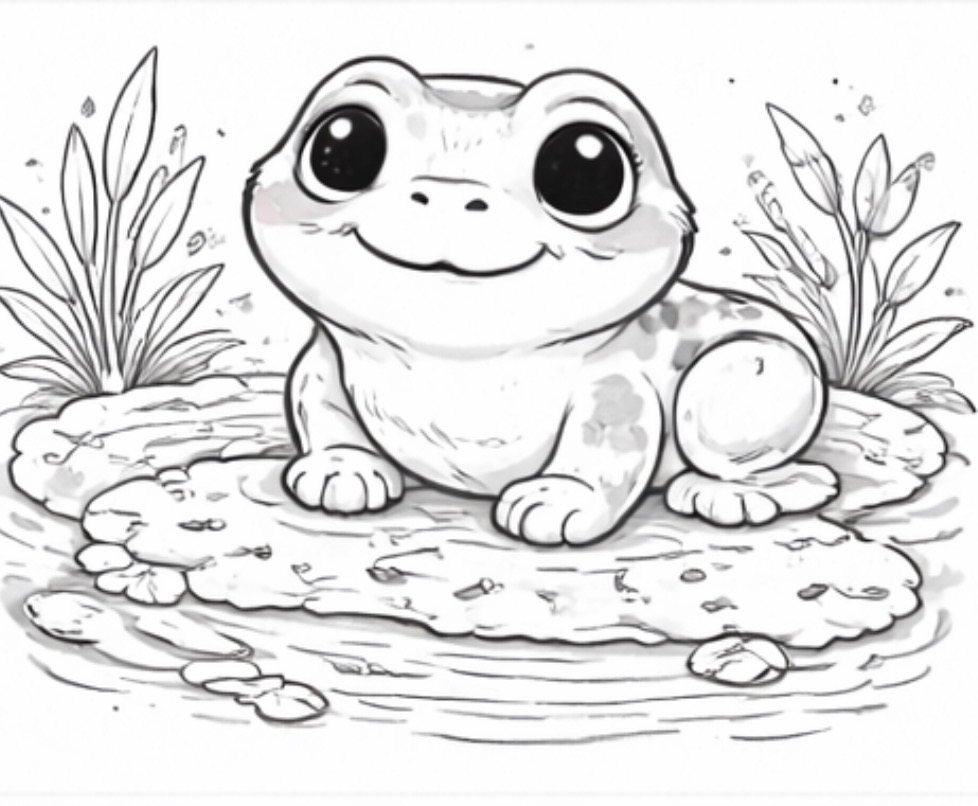 Lizard in a Garden