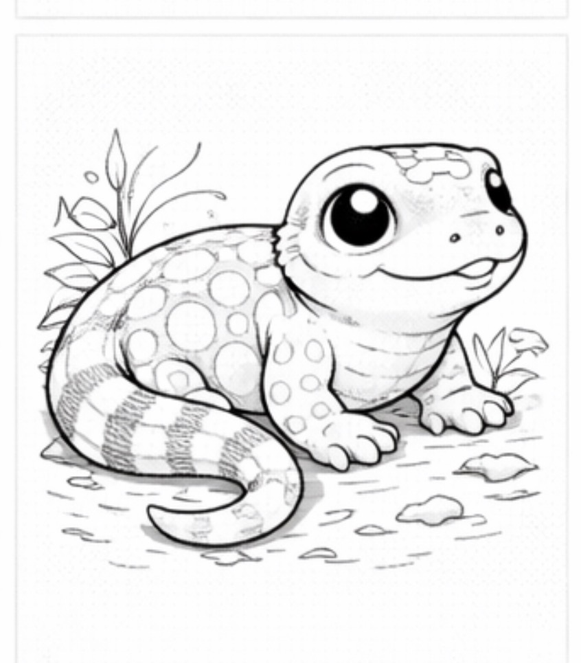 Lizard in the Leaves