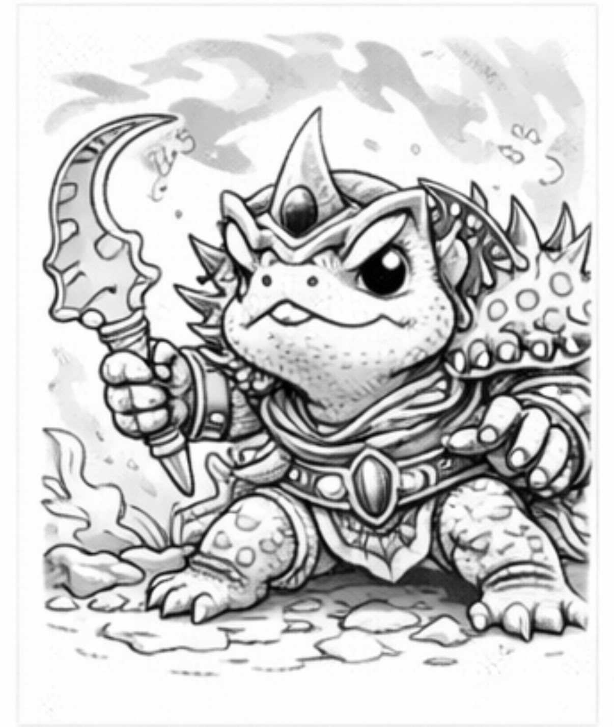 Dragon Knight with an Axe