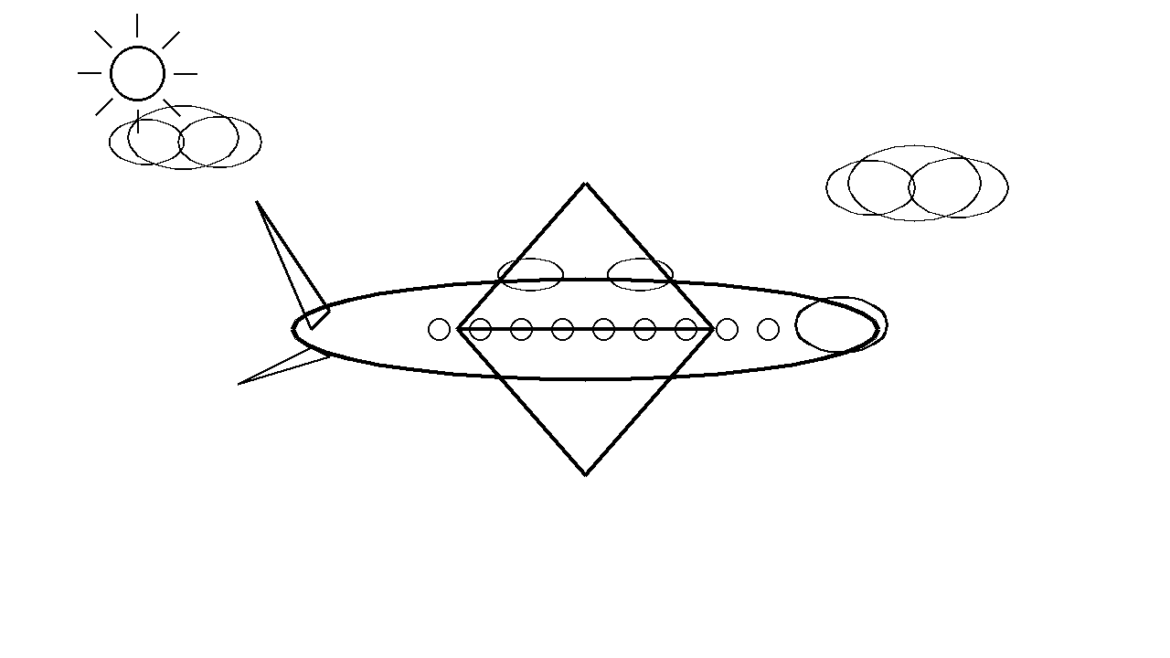 Airplane In Flight Coloring Page