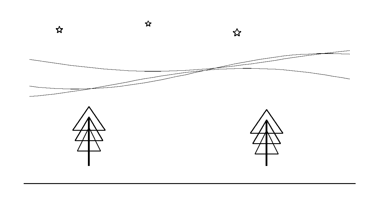 Aurora Curve Sky Coloring Page