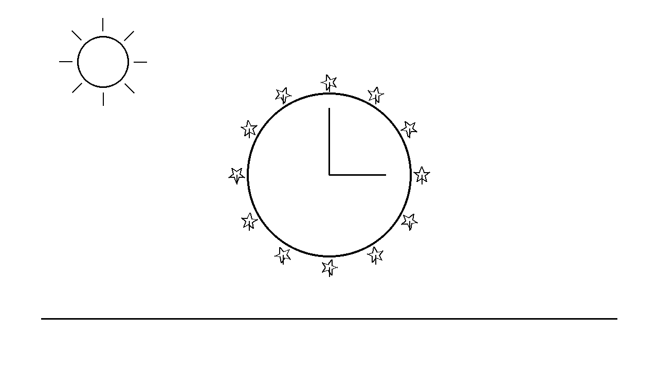 Autumn Clock Leaves Coloring Page