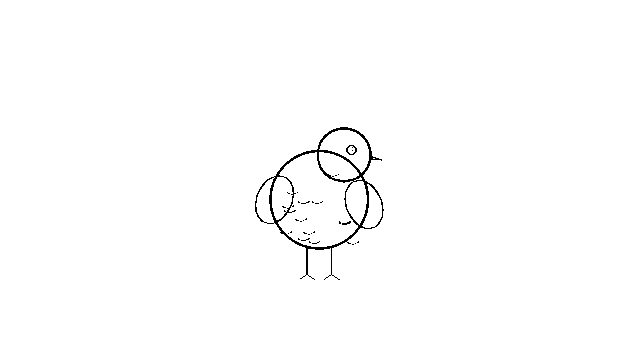 Baby Chick Bird Coloring Page