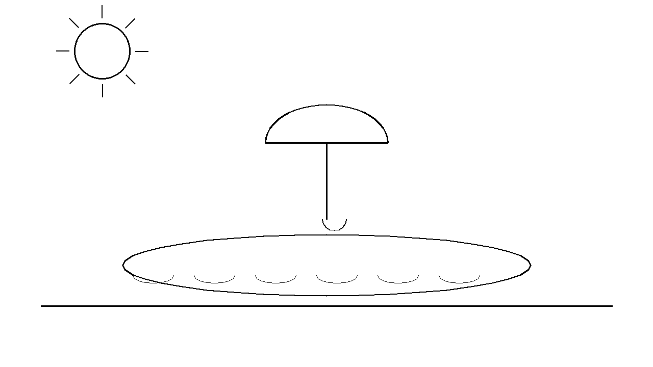 Beach Umbrella Day Coloring Page