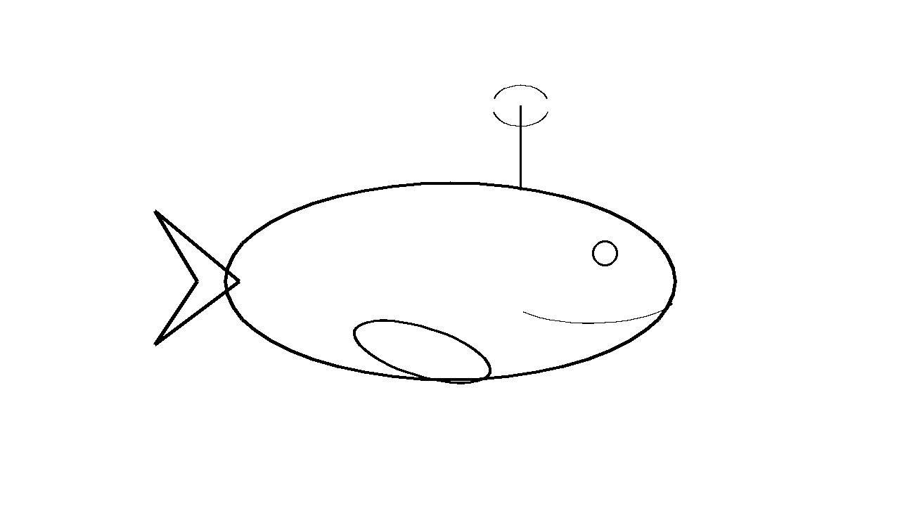 Big Whale Spouting Coloring Page