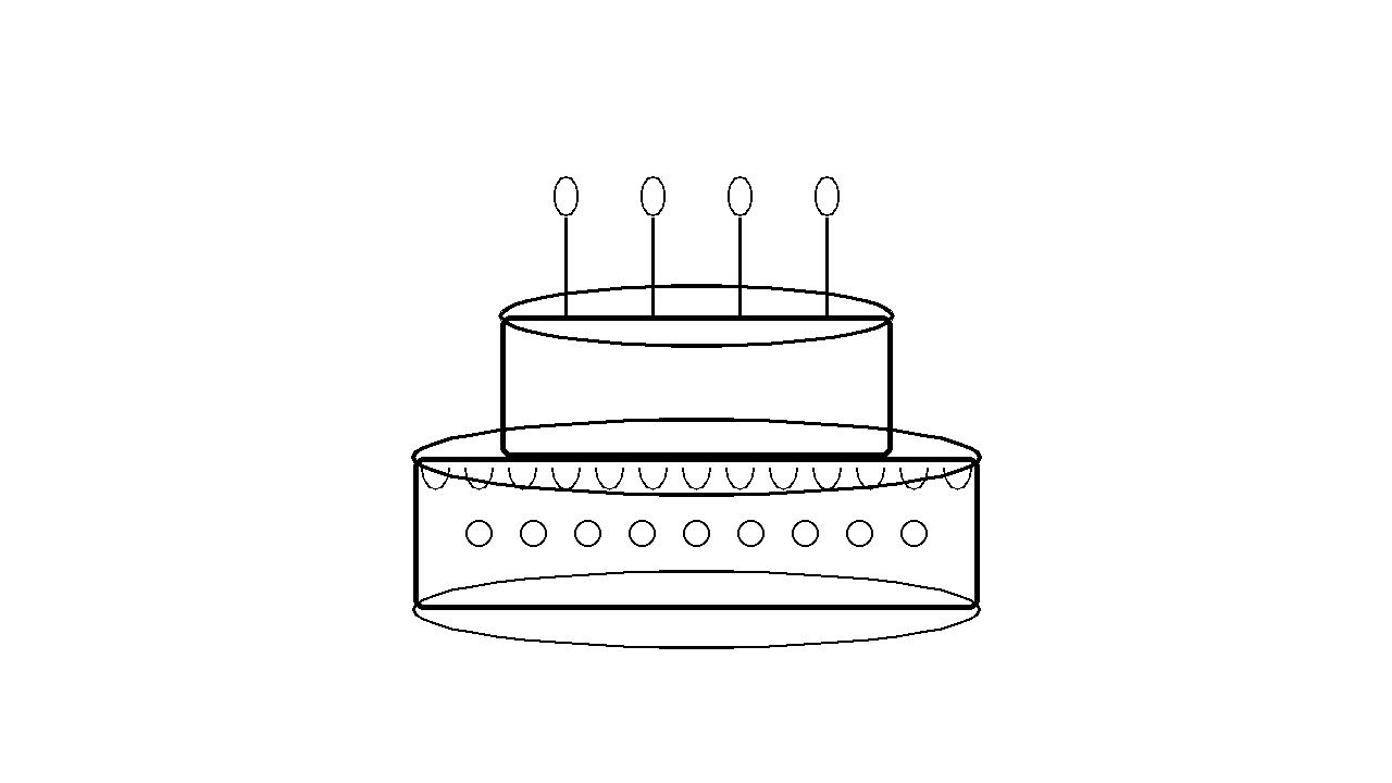 Birthday Cake Candles Coloring Page