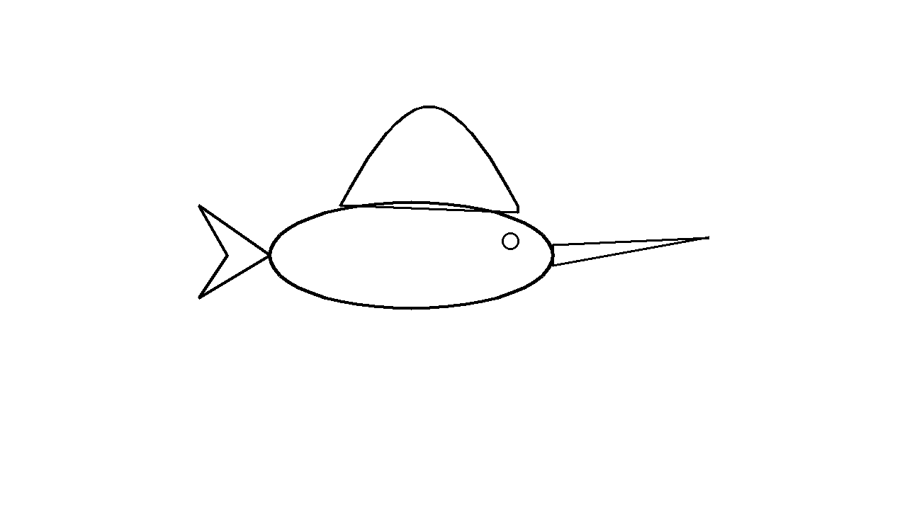Blue Marlin Sailfish Coloring Page
