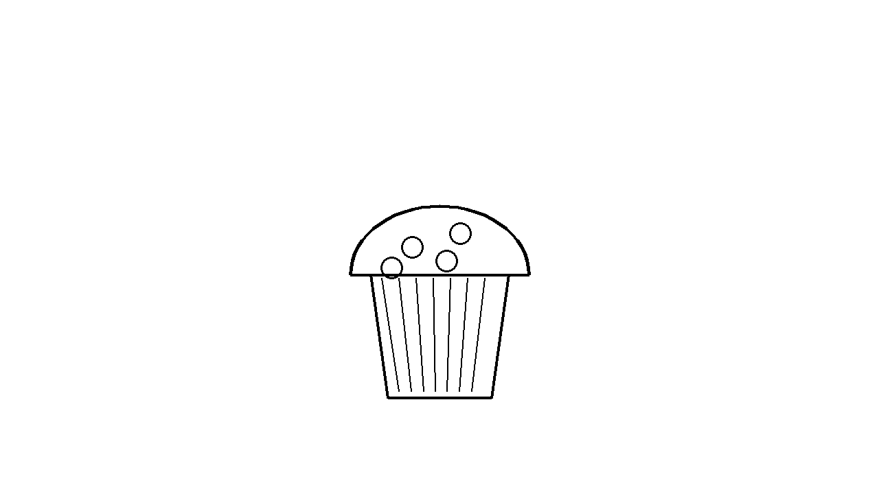 Blueberry Muffin Coloring Page