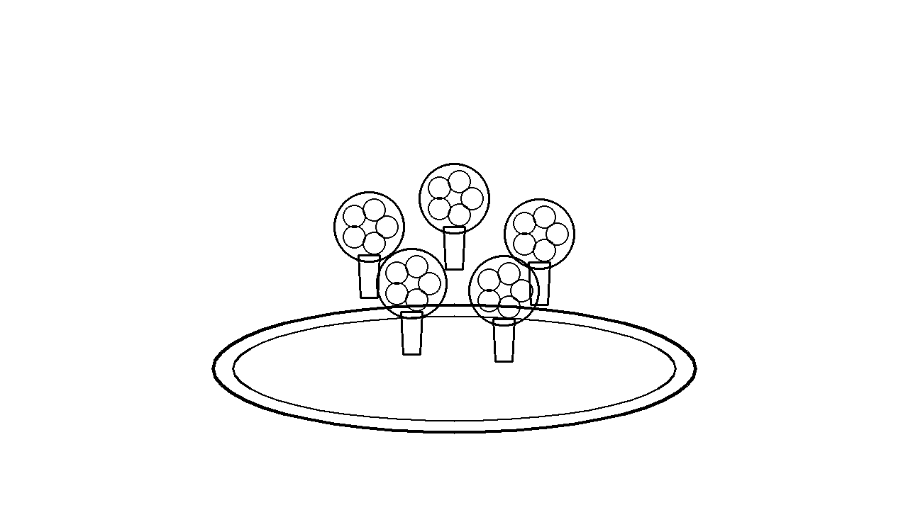 Broccoli Florets Plate Coloring Page