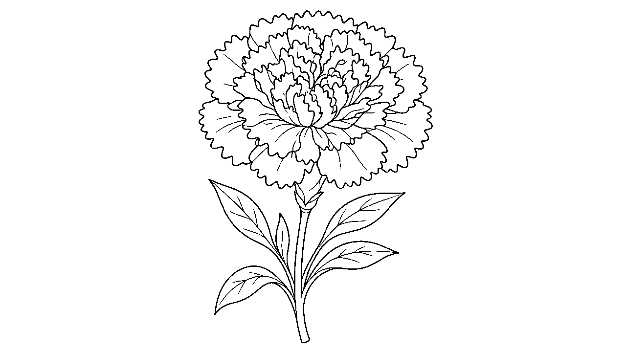 Carnation Ruffled Bloom
