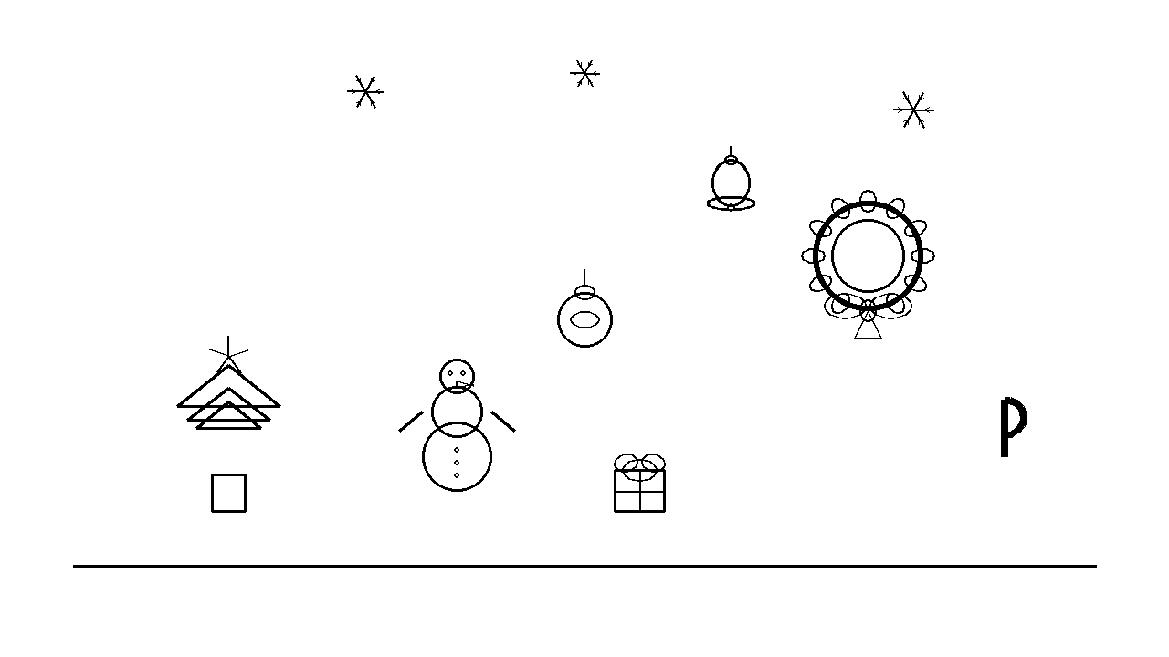 Christmas Fun Collage Coloring Page