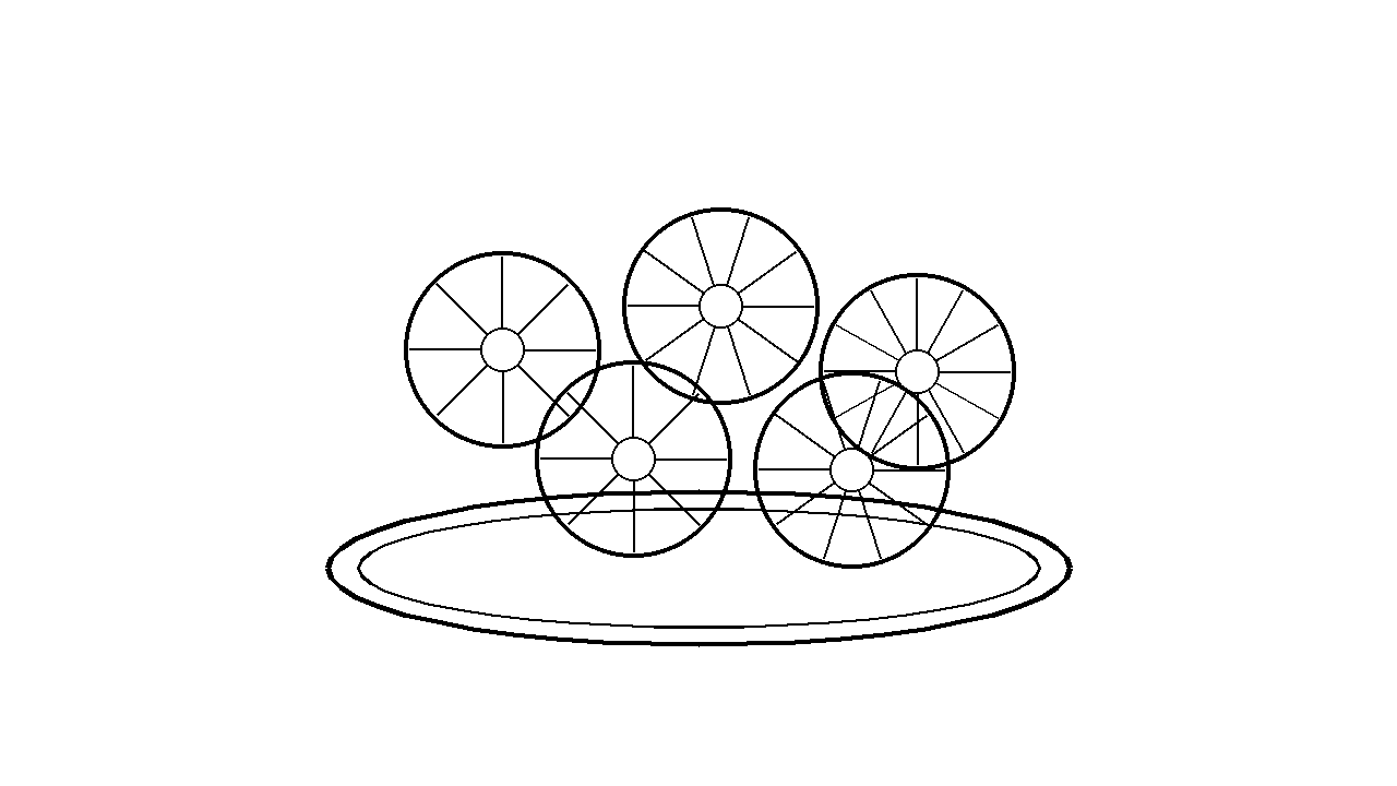Citrus Slices Plate Coloring Page