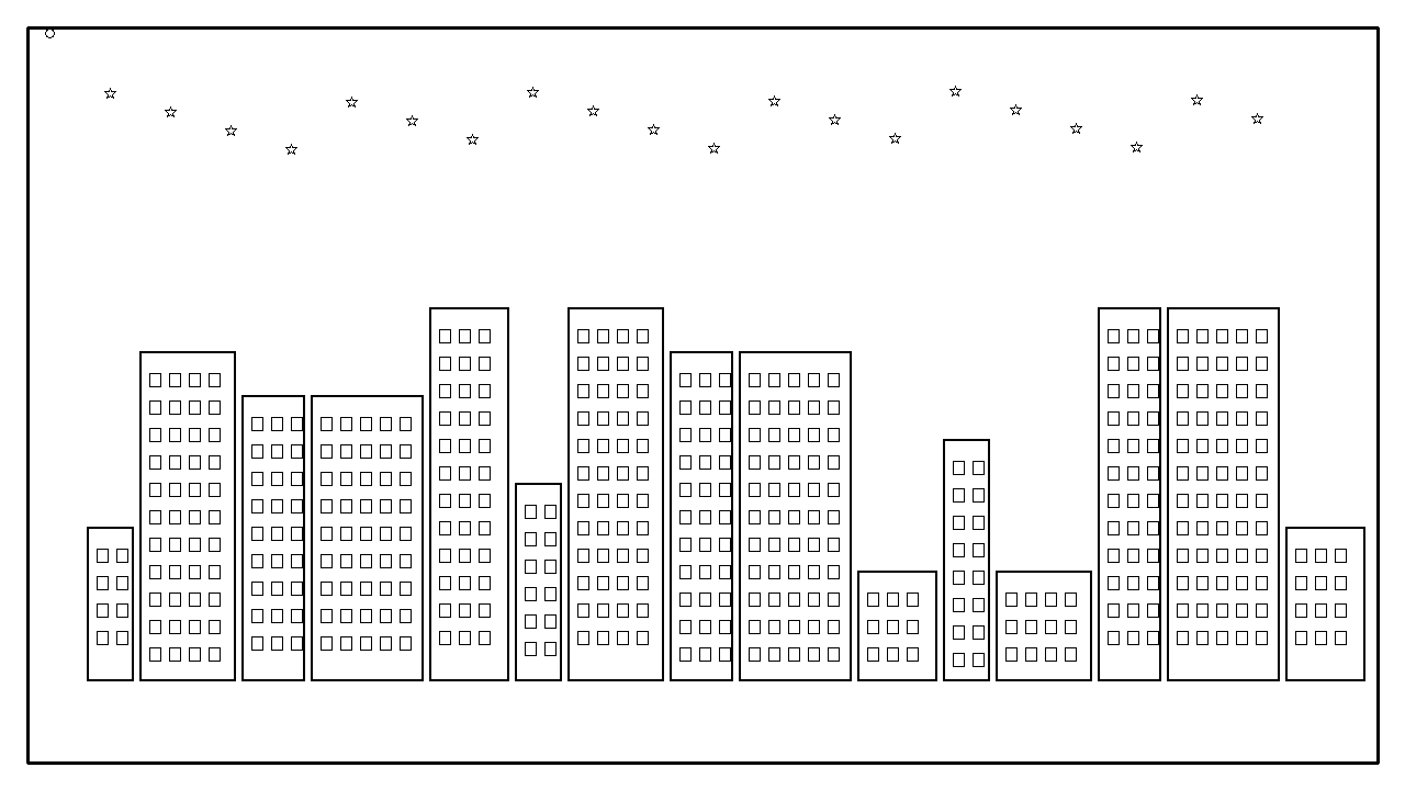 City Skyline Detail Coloring Page