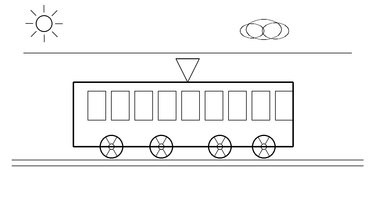 City Trolley Streetcar Coloring Page