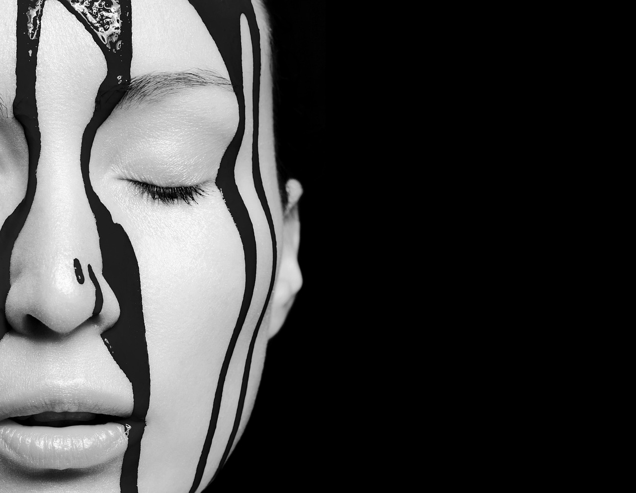 Woman with Painted Face