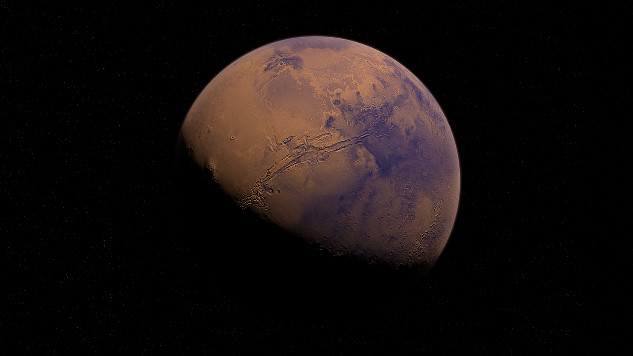 Planet Mars from Space