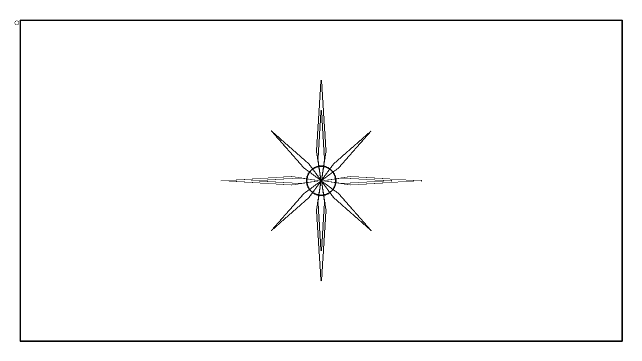 Compass Rose Fancy Coloring Page