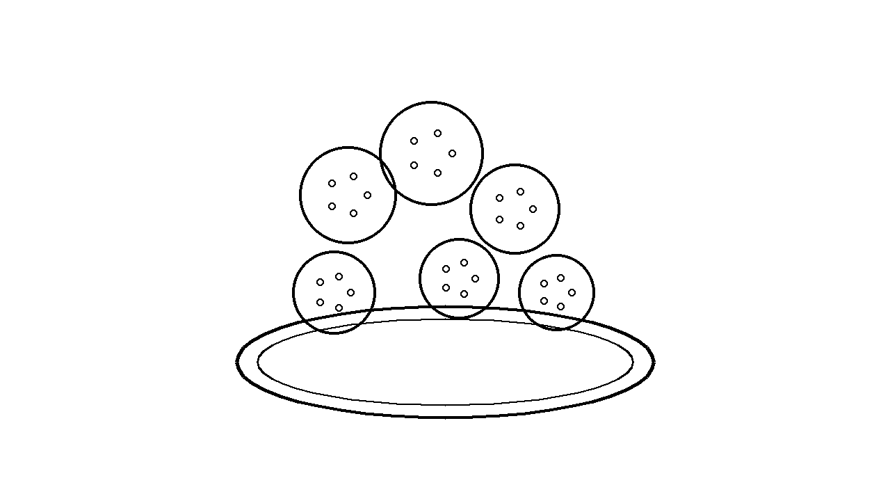 Cookies On Plate Coloring Page