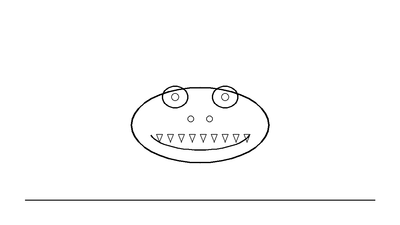 Crocodile Friendly Smile Coloring Page