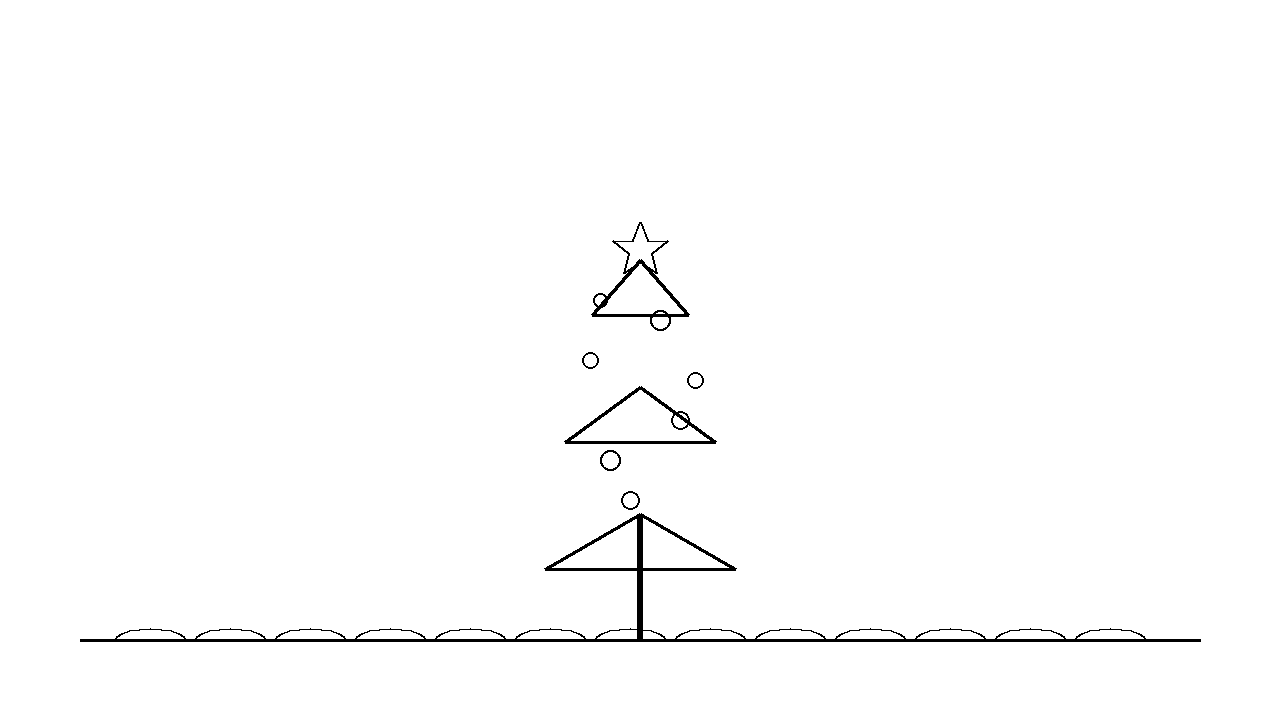 Decorated Fir Tree Coloring Page