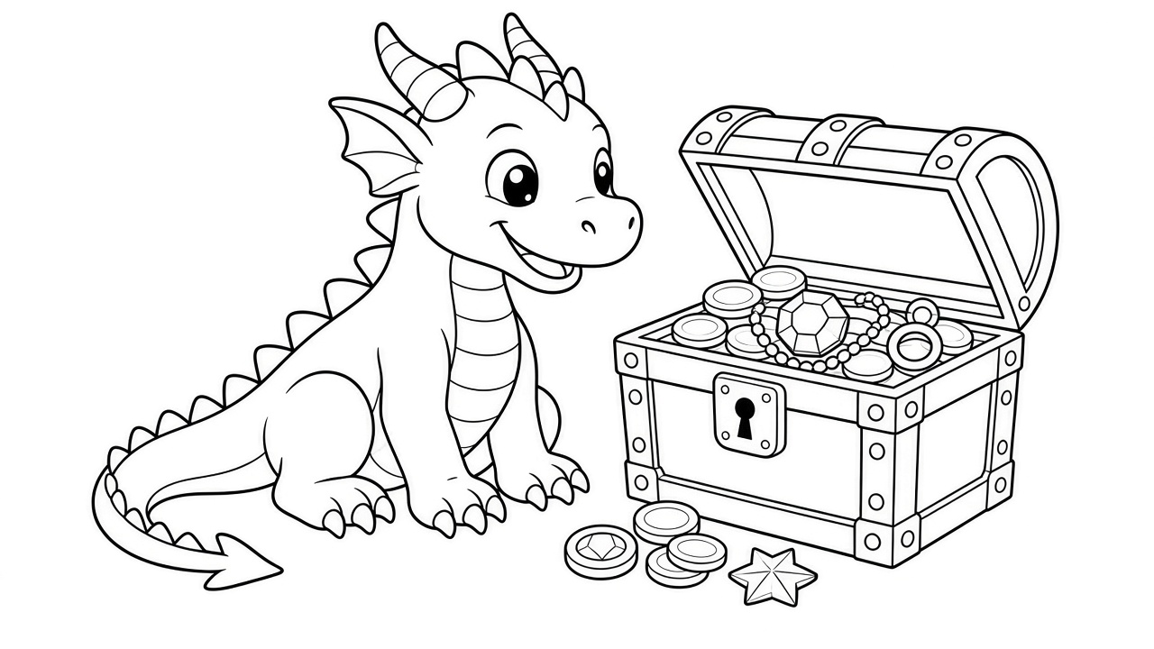 Dragon Guarding Treasure