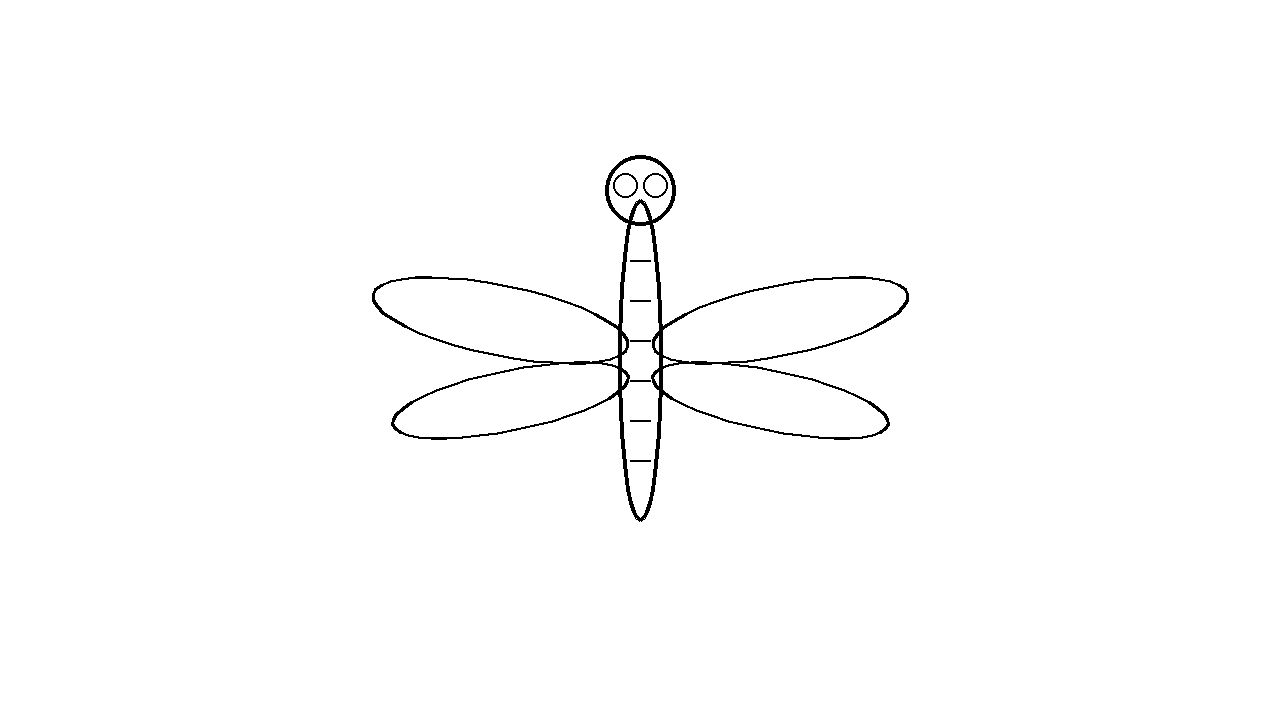 Dragonfly Long Wings Coloring Page