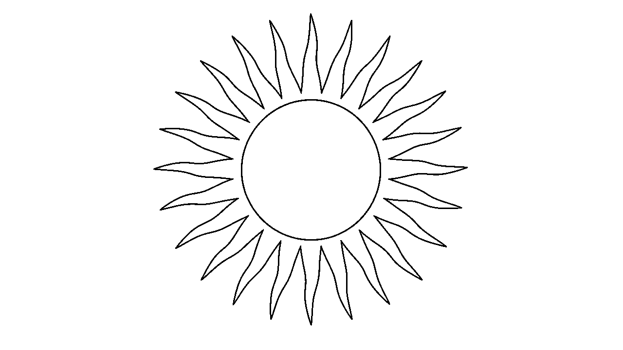 Eclipse Sun Moon Coloring Page