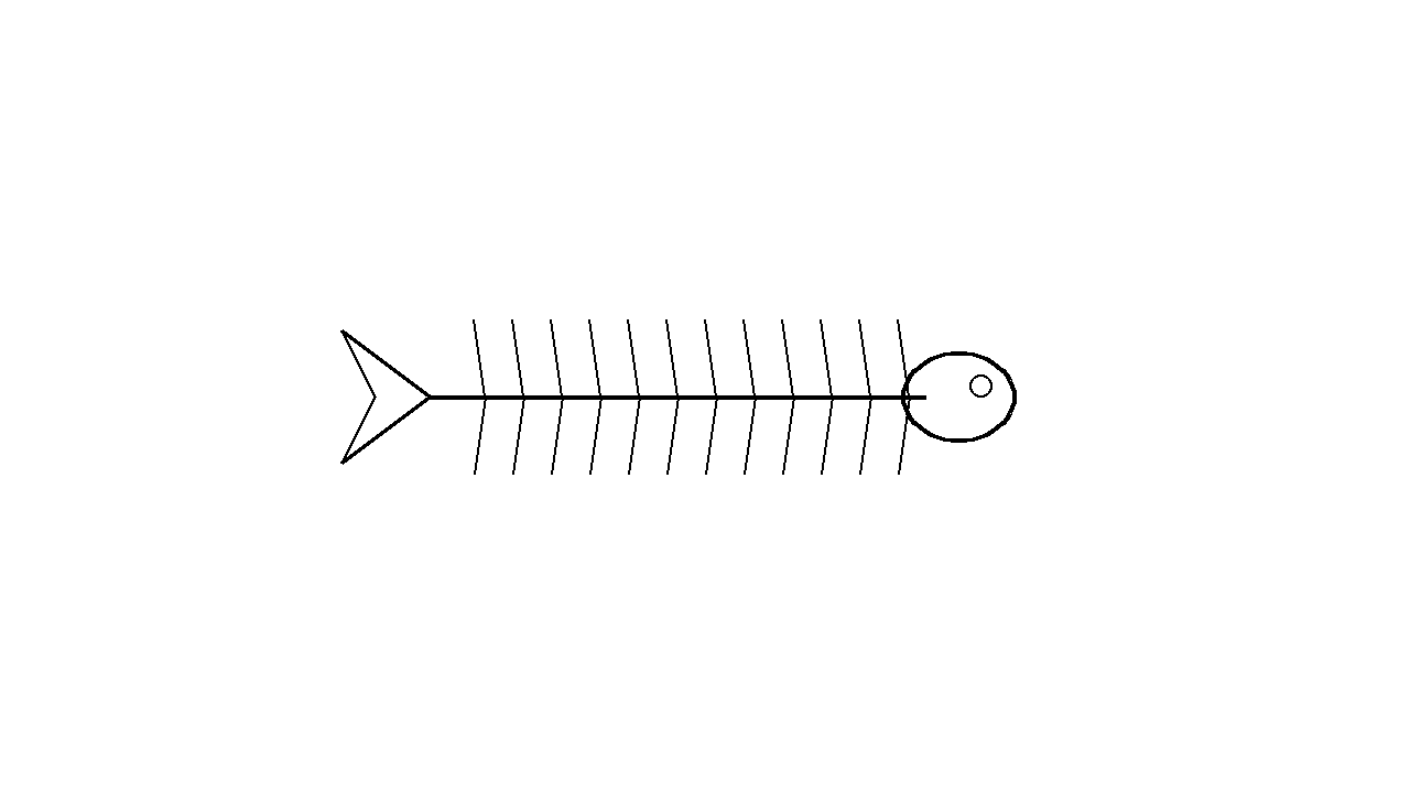 Fish Bone Skeleton Coloring Page