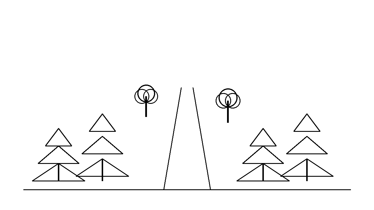 Forest Path Trail Coloring Page