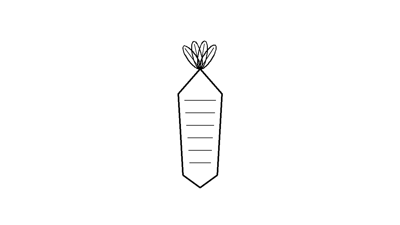 Fresh Carrot Vegetable Coloring Page