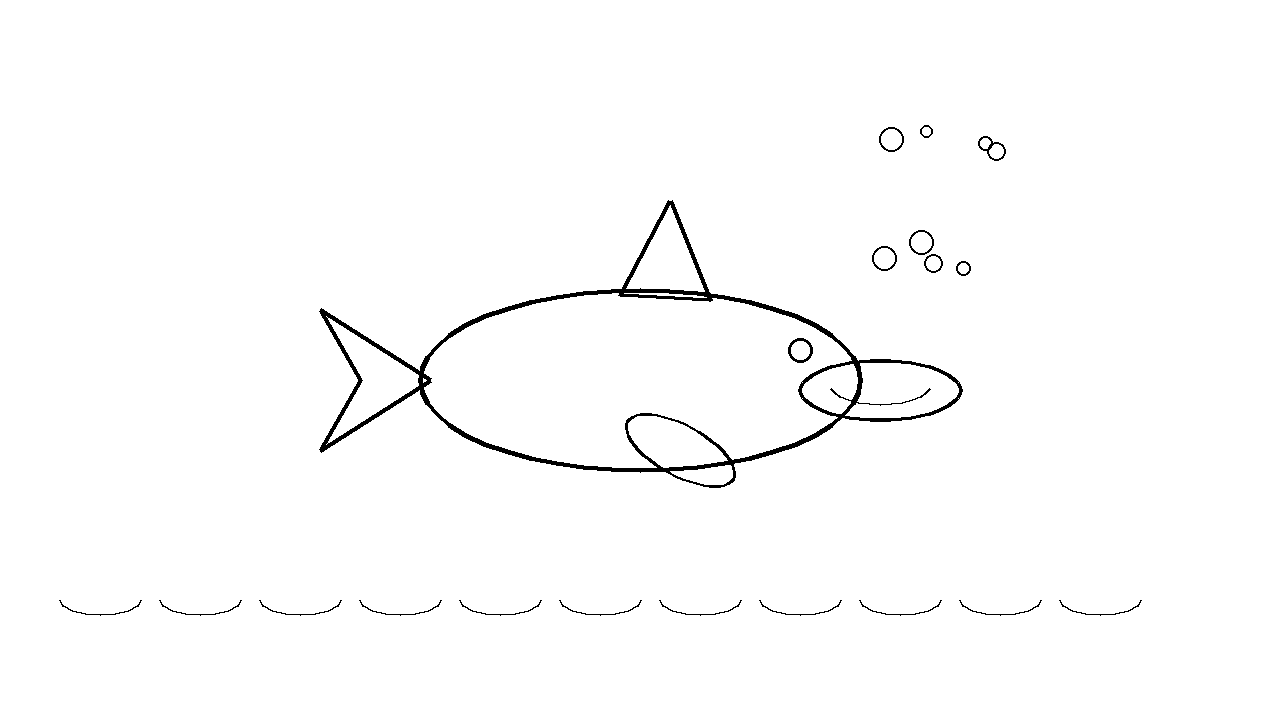 Friendly Dolphin Jumping Coloring Page