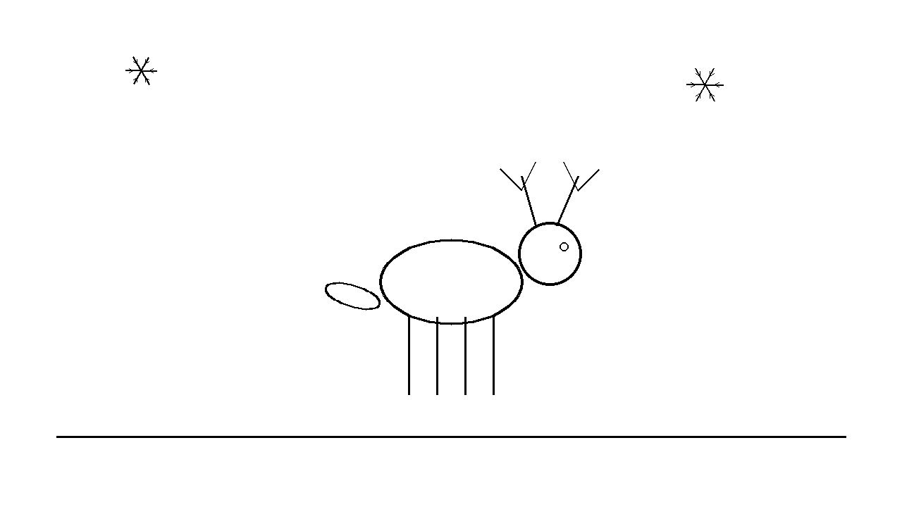 Friendly Reindeer Coloring Page