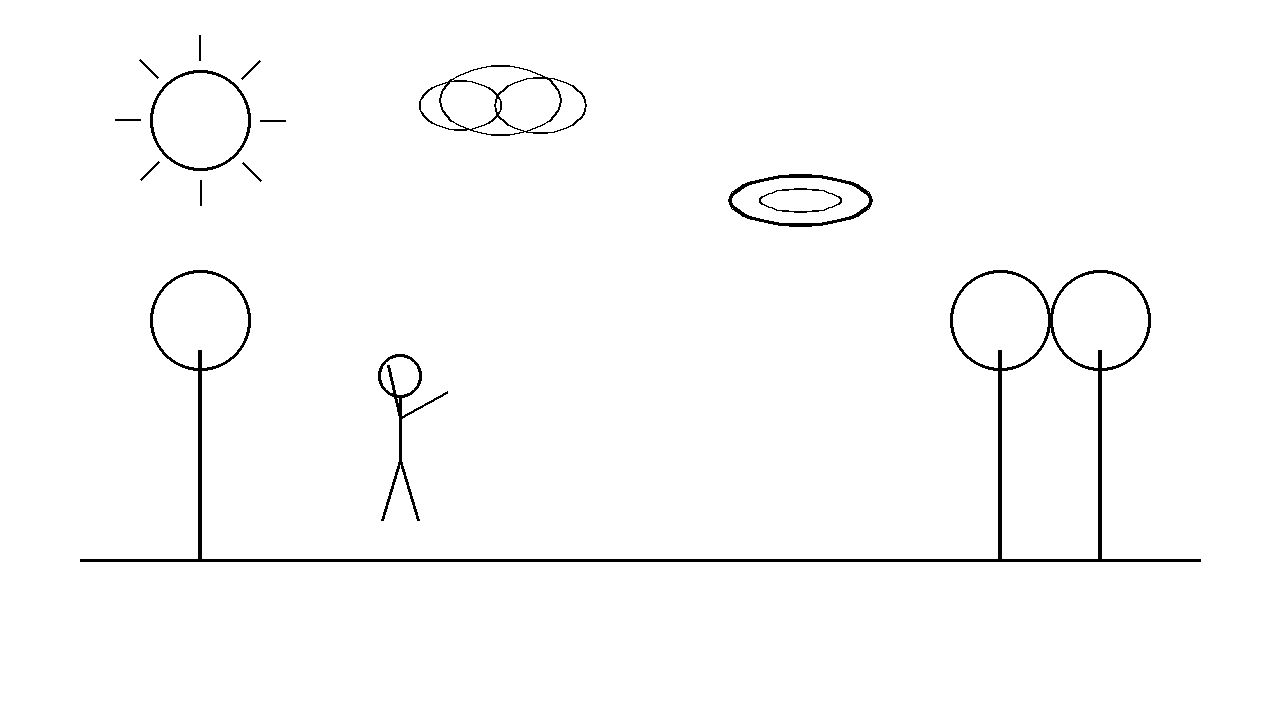 Frisbee Park Catch Coloring Page
