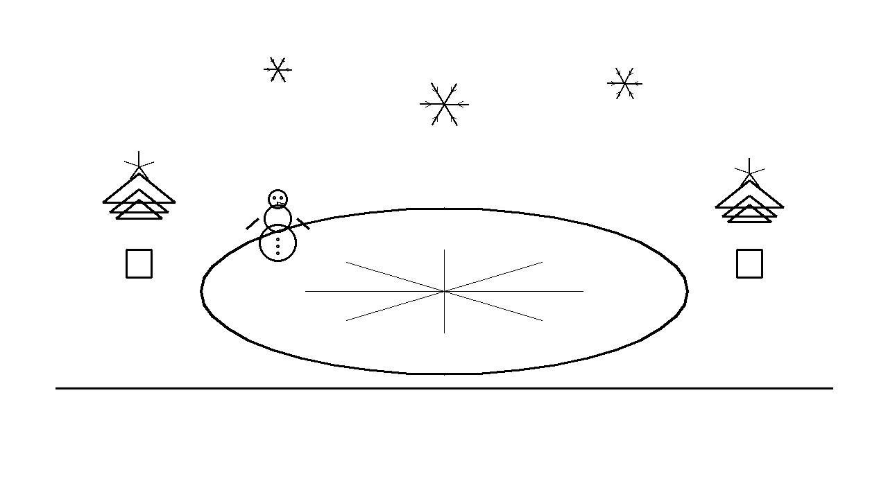 Frozen Pond Day Coloring Page