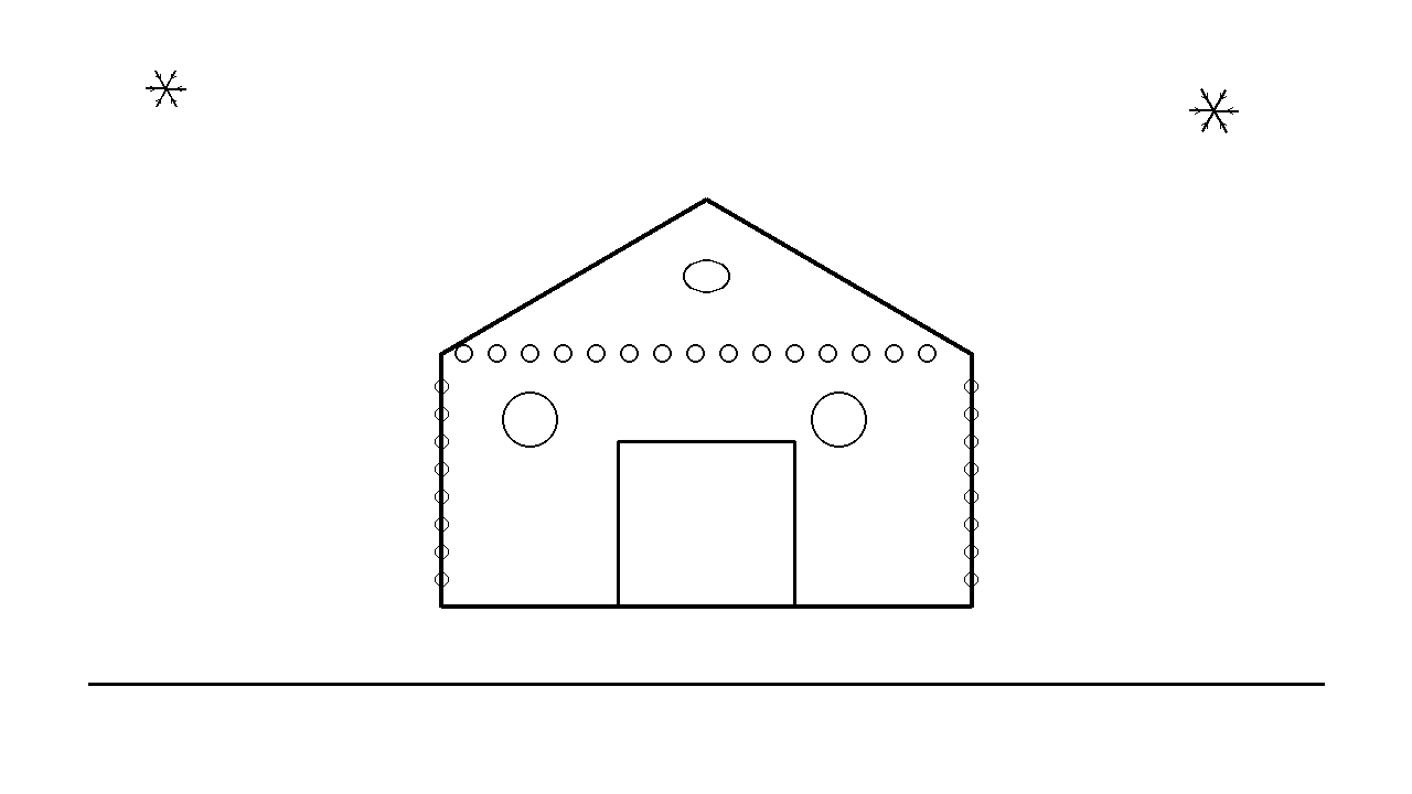 Gingerbread House Coloring Page