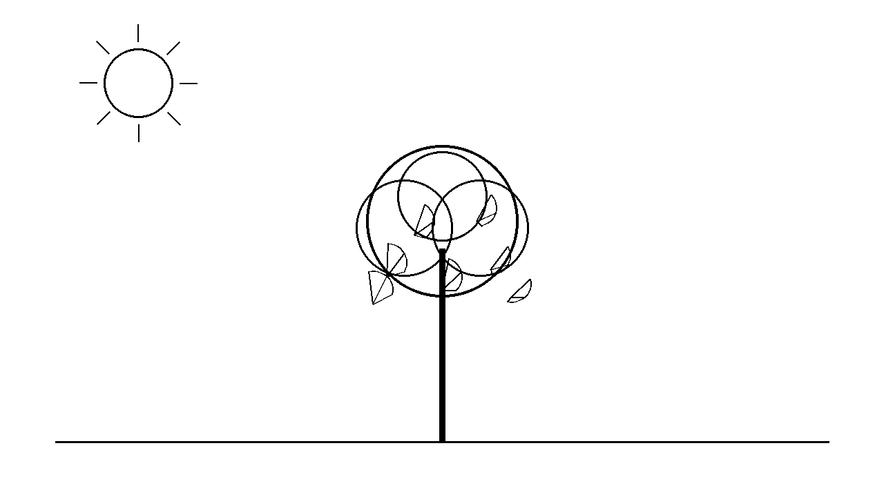 Ginkgo Fan Leaves Coloring Page