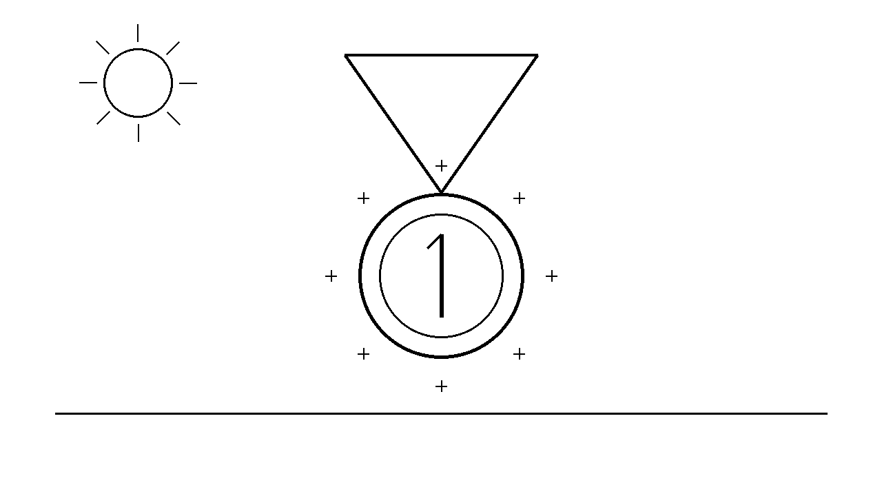 Gold Medal Award Coloring Page