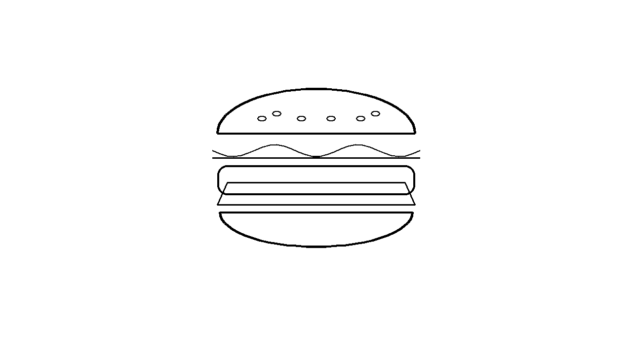 Hamburger Meal Coloring Page
