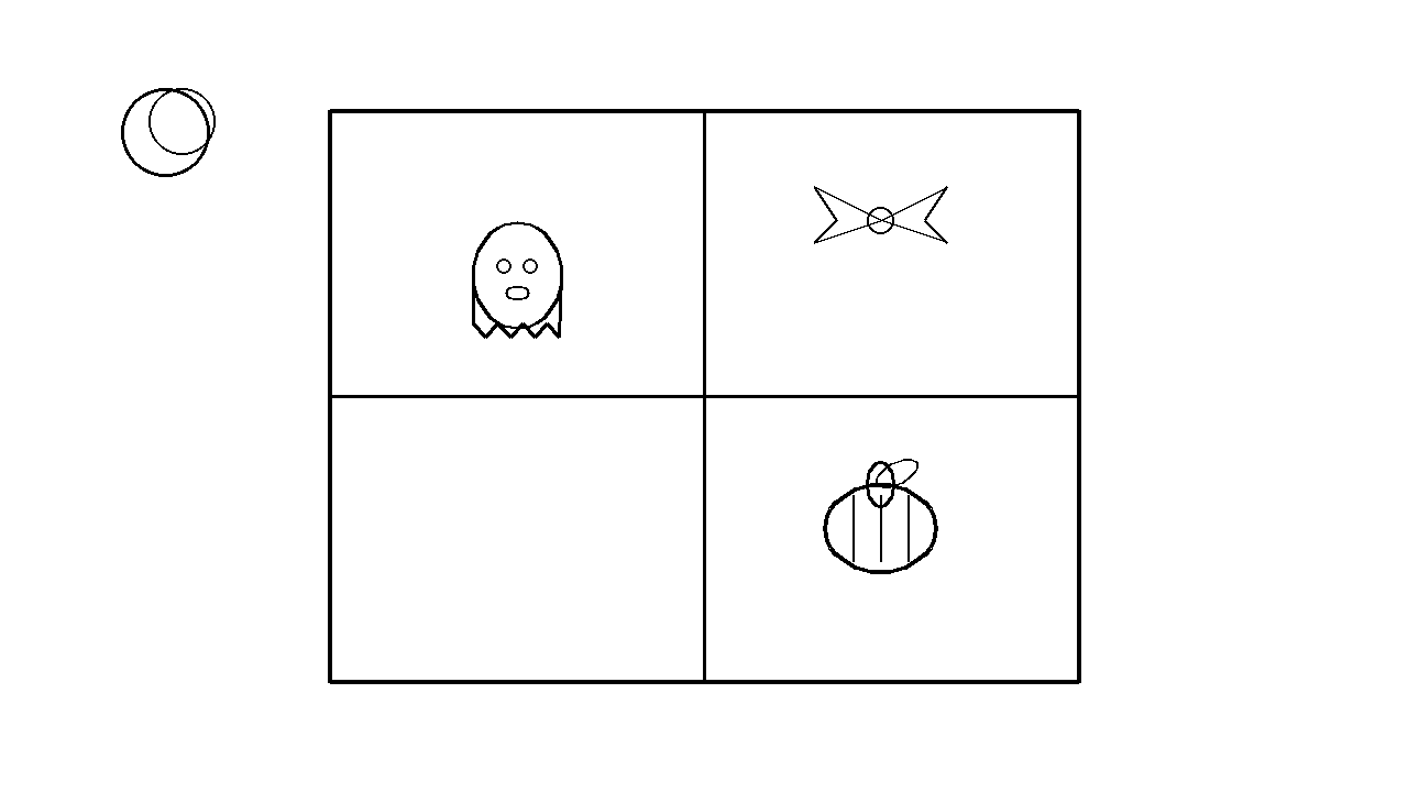 Haunted Window Scene Coloring Page
