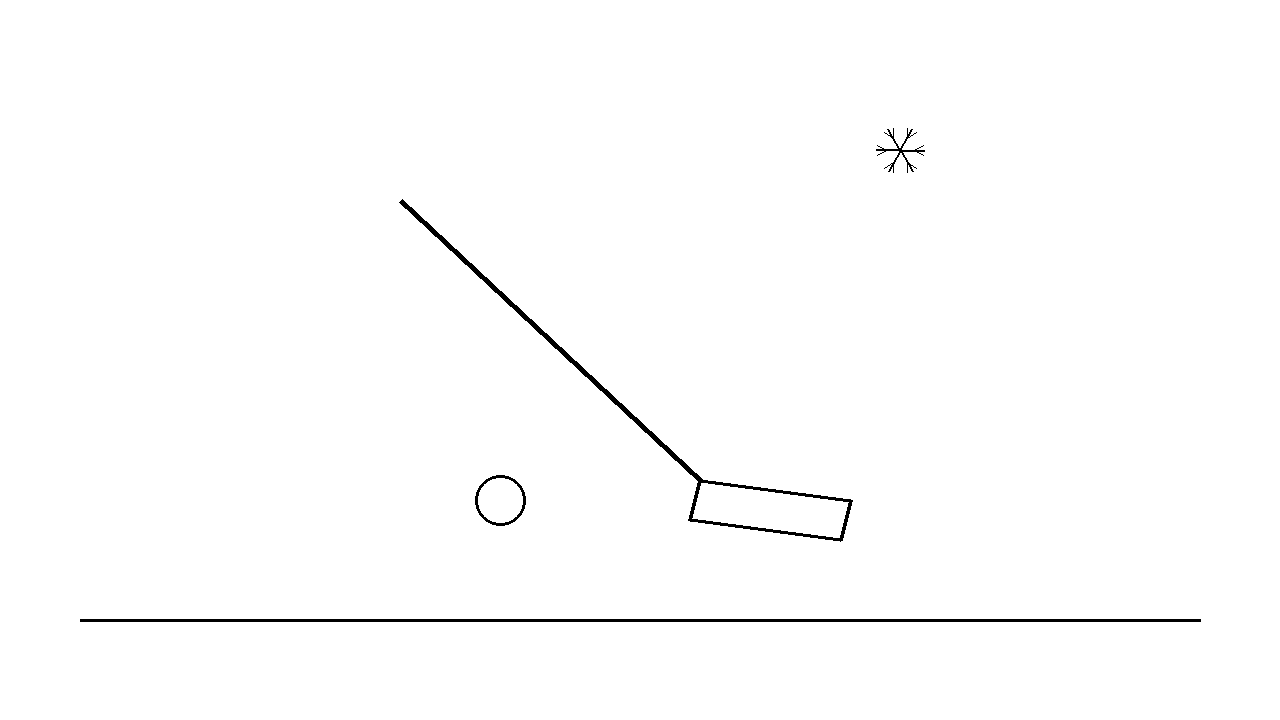 Hockey Stick Puck Coloring Page