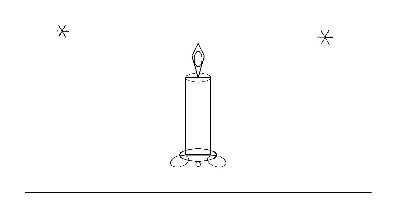 Holiday Candle Glow Coloring Page