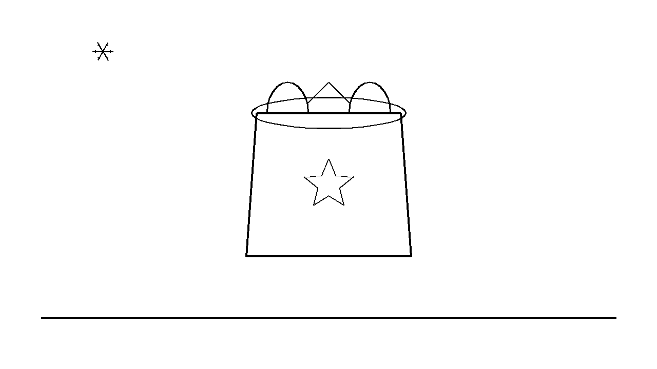 Holiday Gift Bag Coloring Page